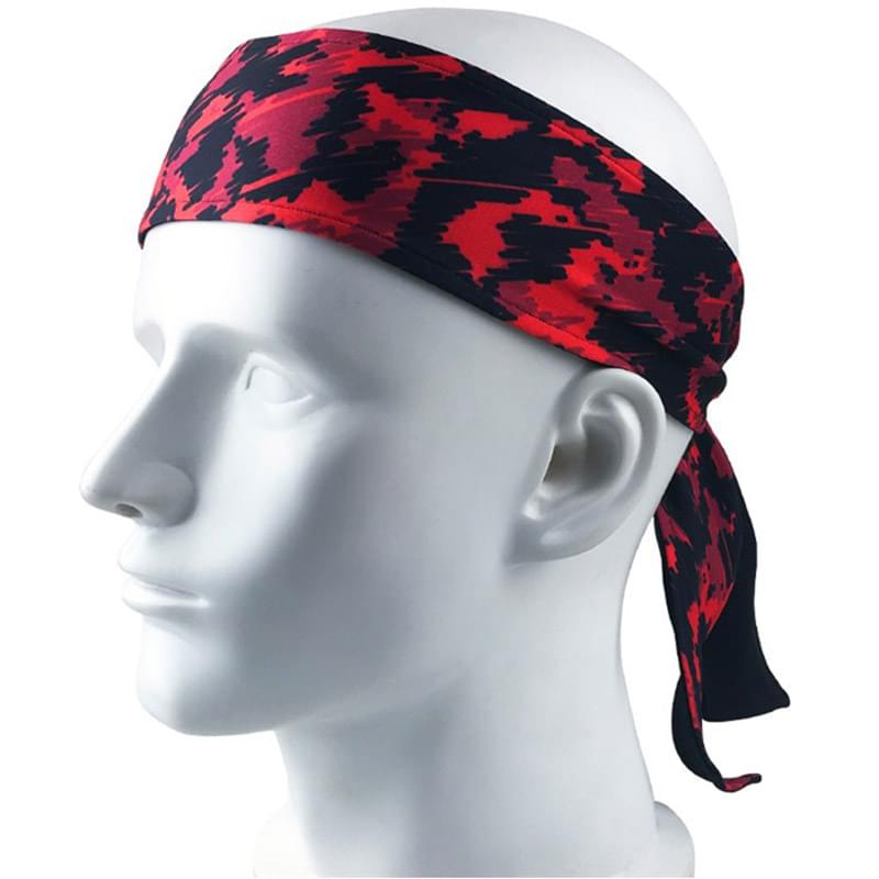 Antimicrobial tied headband